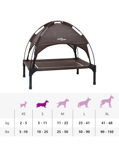 Letto per Cani Marrone 63 x 49,5 x 60 cm Acciaio