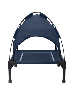 Letto per Cani Blu navy 63 x 49,5 x 60 cm Acciaio