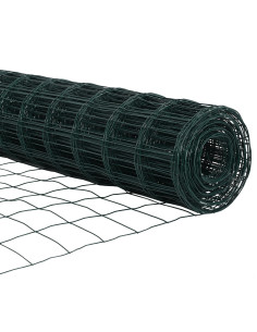 Recinzione Euro Verde 1 x 10 m Ferro rivestito in PVC