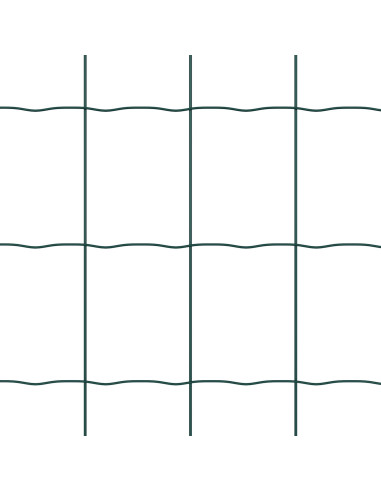 Recinzione Euro Verde 1,4 x 10 m Ferro rivestito in PVC