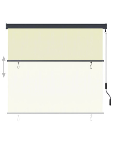 Tenda a Rullo per Esterni 170x250 cm Crema