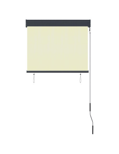 Tenda a Rullo per Esterni 80x250 cm Crema