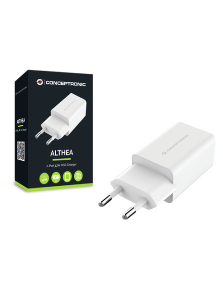 Conceptronic ALTHEA06W Caricabatterie per dispositivi mobili Universale Bianco AC Interno