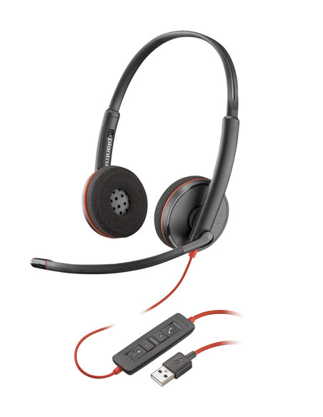 POLY Cuffie Blackwire 3220 stereo USB-A (sfuse)