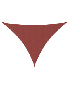 Parasole a Vela Tessuto Oxford Triangolare 4x5x5 m Terracotta