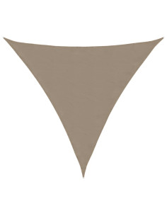 Parasole a Vela Oxford Triangolare 4x4x4 m Grigio Talpa