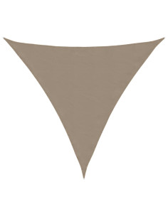 Parasole a Vela Oxford Triangolare 5x5x5 m Grigio Talpa