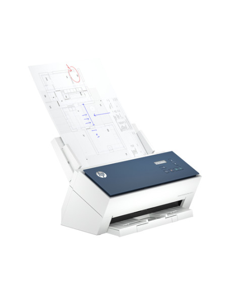 HP ScanJet Enterprise Flow 9000 s1 Scanner con ADF + alimentatore di fogli 1200 x 1200 DPI A3 Blu, Bianco