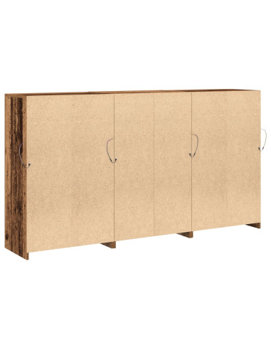 Madia LED Legno vecchio 181,5 x 37 x 100 cm Legno multistrato