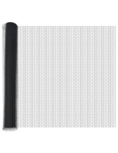 Palo della recinzione Grigio 25 x 1,2 m (rete da 25 mm) Acciaio