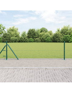 Palo della recinzione Verde 10 x 0,6 m (rete da 25 mm)