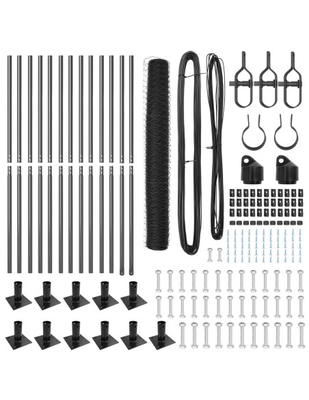 Palo della recinzione Grigio 25 x 1 m (rete 36 mm) Acciaio
