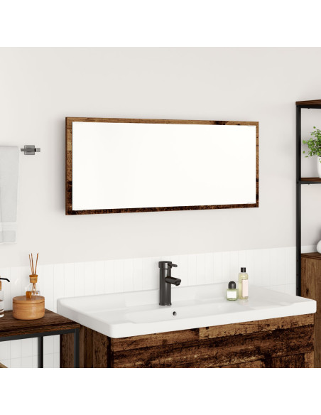 Specchio da Bagno Legno Vecchio Legno ingegnerizzato, Vetro