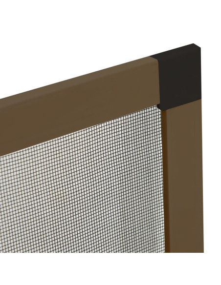 Zanzariera per Finestre Marrone 90x120 cm