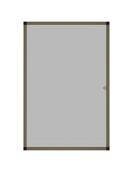Zanzariera per Finestre Marrone 90x120 cm