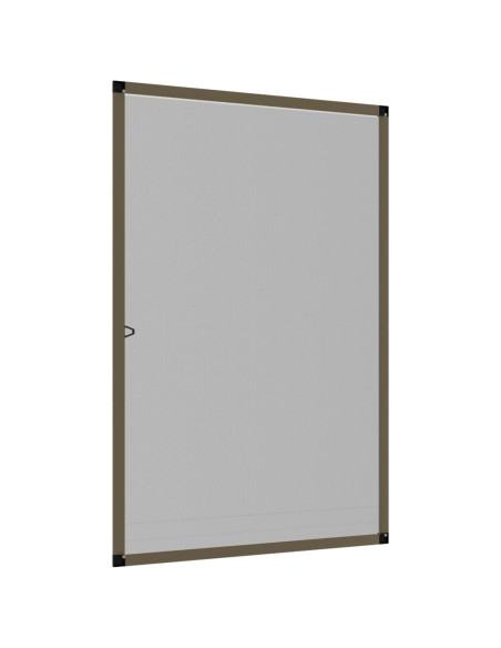 Zanzariera per Finestre Marrone 90x120 cm