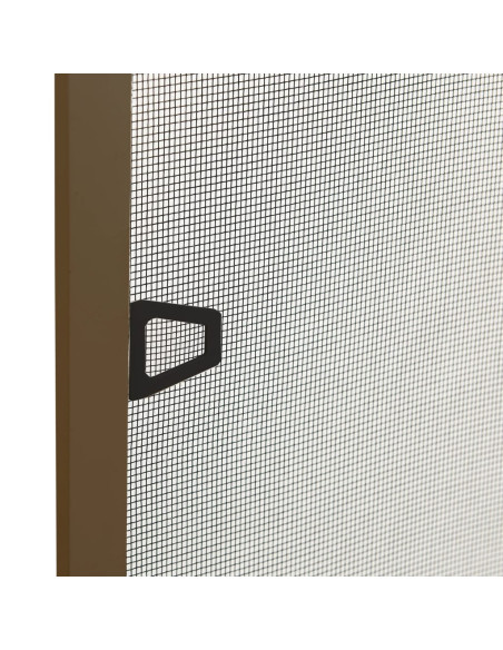 Zanzariera per Finestre Marrone 90x120 cm