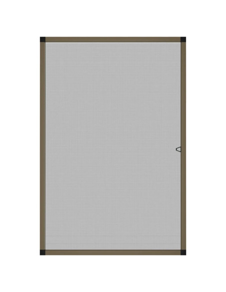 Zanzariera per Finestre Marrone 80x120 cm
