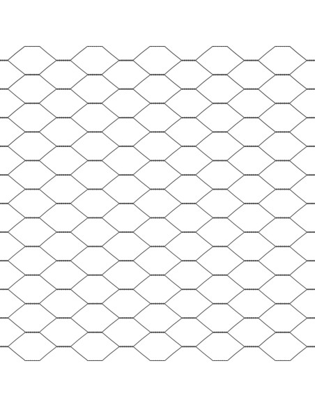 Recinzione Esagonale  Grigia 1x50 m Acciaio, Pali per Recinzione  13 pz Verde Ø32 mm 150 cm Acciaio Zincato