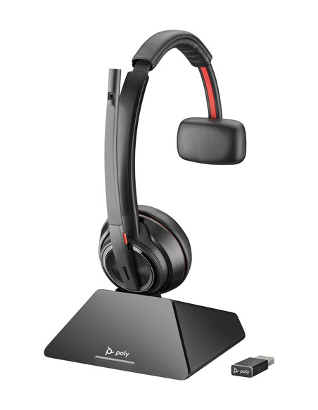 POLY Cuffie monoaurali Savi 8210 DECT 1880-1900 Mhz Top + base di ricarica