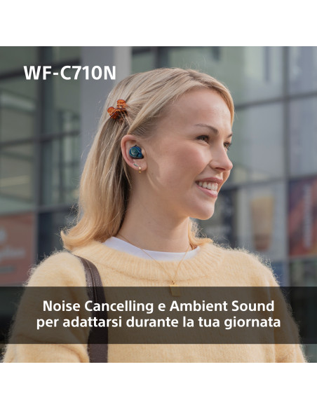 Sony WFC710NL.CE7 cuffia e auricolare True Wireless Stereo (TWS) In-ear Musica e Chiamate USB tipo-C Bluetooth Blu