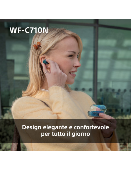 Sony WFC710NL.CE7 cuffia e auricolare True Wireless Stereo (TWS) In-ear Musica e Chiamate USB tipo-C Bluetooth Blu