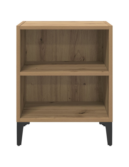 Comodino Rovere Artigianale 40x30x50 cm Legno ingegnerizzato