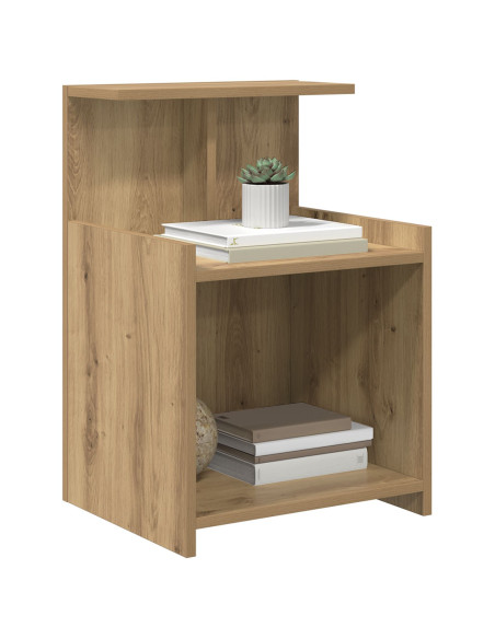 Comodino Rovere Artigianale 40x35x60 cm Legno Ing.