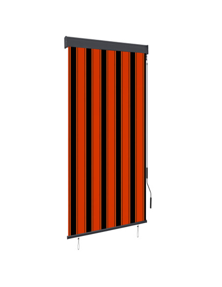 Tenda a Rullo per Esterni 100x250 cm Arancione e Marrone