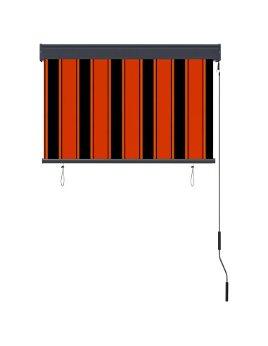 Tenda a Rullo per Esterni 100x250 cm Arancione e Marrone