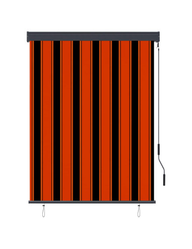 Tenda a Rullo per Esterni 120x250 cm Arancione e Marrone