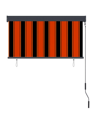 Tenda a Rullo per Esterni 120x250 cm Arancione e Marrone