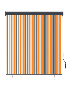 Tenda a Rullo per Esterni 140x250 cm Giallo e Blu 2