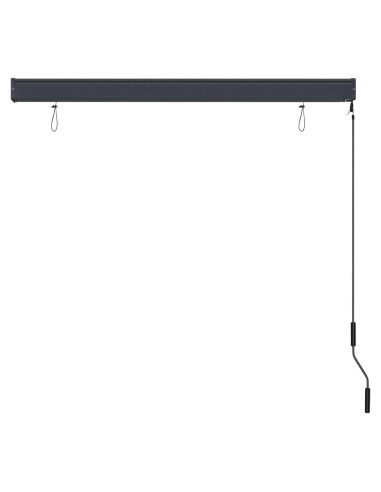 Tenda a Rullo per Esterni 140x250 cm Bianco e Arancione