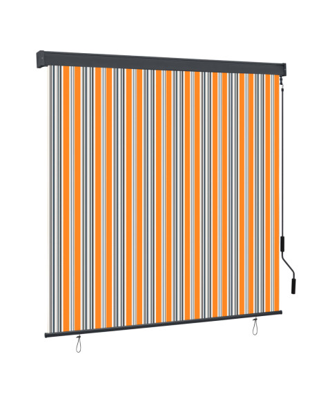Tenda a Rullo per Esterni 160x250 cm Blu e Gialla