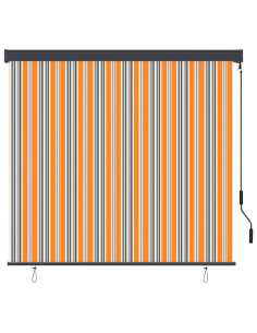 Tenda a Rullo per Esterni 160x250 cm Blu e Gialla 2