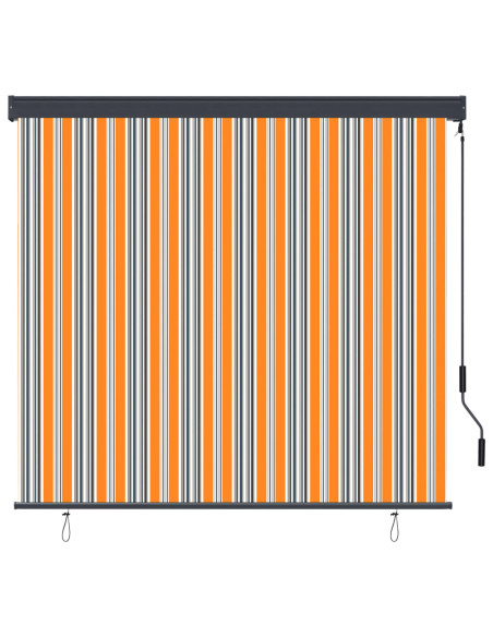 Tenda a Rullo per Esterni 160x250 cm Blu e Gialla