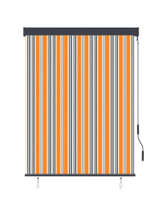 Tenda a Rullo per Esterni 120x250 cm Giallo e Blu 2