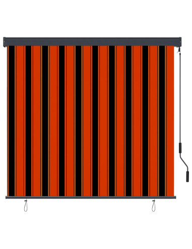 Tenda a Rullo per Esterni 160x250 cm Arancione e Marrone