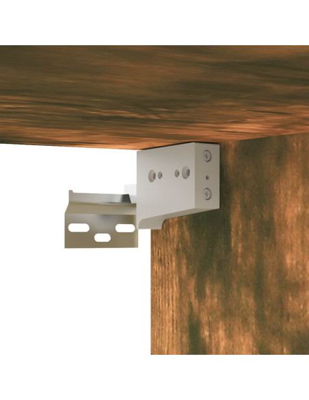 Mobili TV 8 pz Rovere Fumo 60x30x30 cm in Legno Ingegnerizzato