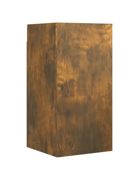 Set di Mobili Porta TV 7 pz Rovere Fumo in Legno Multistrato