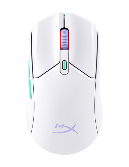 HP HyperX Pulsefire Haste 2 Core Wls – Mouse da gaming (bianco/verde/viola)