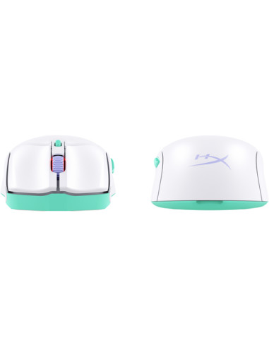 HP HyperX Pulsefire Haste 2 Core Wls – Mouse da gaming (bianco/verde/viola)