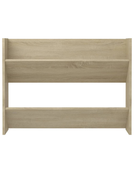Scarpiere a Muro 2pz Rovere Sonoma 80x18x60cm Legno Multistrato
