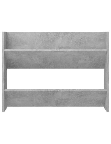 Scarpiere Muro 2pz Grigio Cemento 80x18x60cm Legno Multistrato