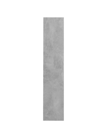 Scarpiera a Muro Grigio Cemento 80x18x90cm in Legno Multistrato