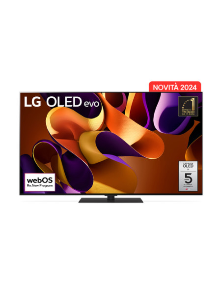 LG OLED evo G4 AI 65'' Serie G4S OLED65G46LS, TV 4K, 4 HDMI, Base inclusa, SMART TV 2024