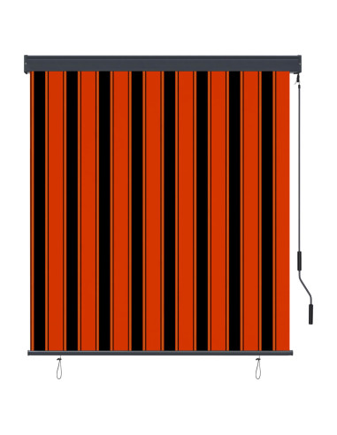 Tenda a Rullo per Esterni 140x250 cm Arancione e Marrone