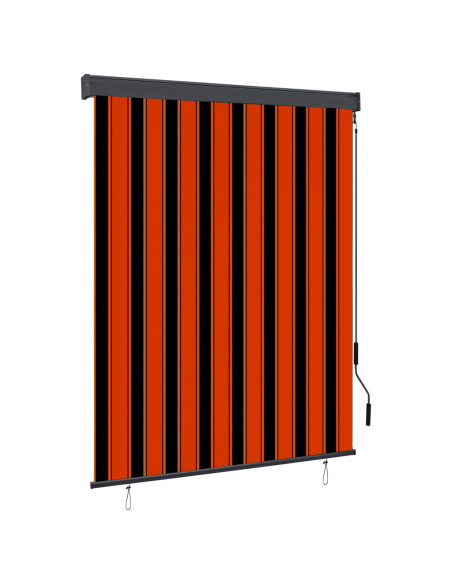 Tenda a Rullo per Esterni 140x250 cm Arancione e Marrone