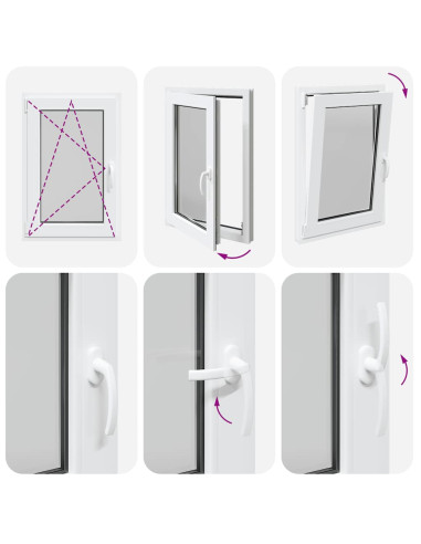 Finestra Seminterrato RISOR 60x100 cm Anta Ribalta DIN Sinistra
